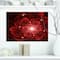 Designart - Fractal Flower Clear Red Digital Art - Floral Canvas Art Print